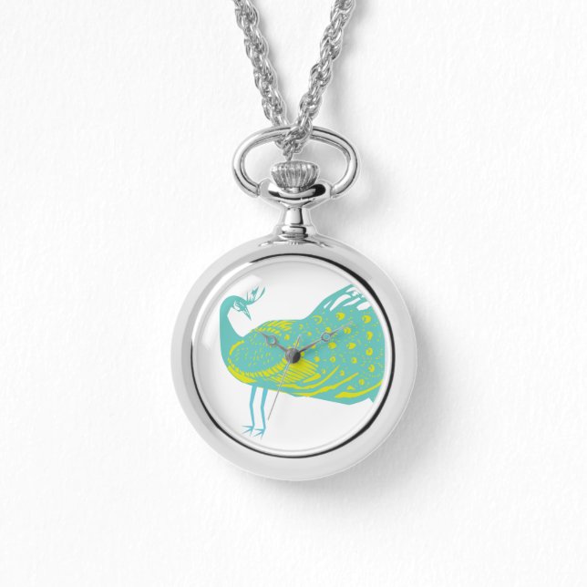 Relógio Mint e Limão Peacock Watch (Frente)