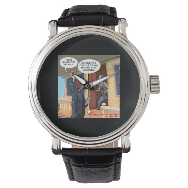 Relógio Missionários Agnósticos Unisex Funny Watch (Frente)