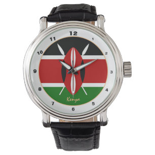 Relógio Moda da tendência Queniana Flag & Kenya /design w