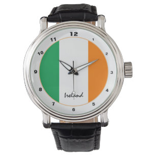 Relógio Moda de tendências da Irish Flag & Ireland /desig