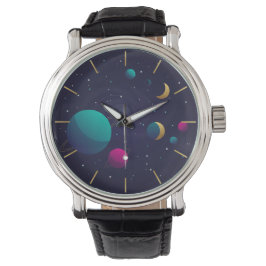Relógio Modern Aesthetic Nebula Space Art Wrist Watch