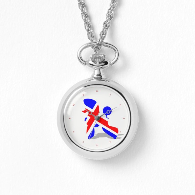 Relógio Modern British Poodle Watch (Frente)