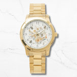 Relógio Modern Wildflower Floral Bee Stylish Chic Womans<br><div class="desc">Modern Wildflower Floral Bee Stylish Chic Womans Watches features a trendy modern yellow watercolor wildflower floral with bumble bees. Created by Evco Studio www.zazzle.com/store/evcostudio</div>