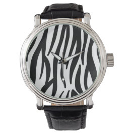 Relógio Modern Zebra Print Wrist Watch - Bold Abstract 