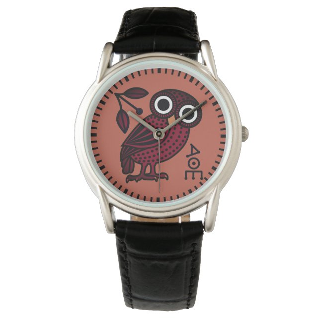 Relógio Moedas de Tetradrachm da Grécia Antiga Owl Anciona (Frente)