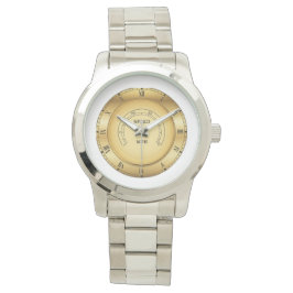 Relógio Monitor MPH do acelerômetro de velocidade Dourada