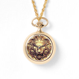 Relógio Monitoramento eWatch Dourado de leão