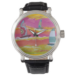 Relógio Monitorização Colorida de Barcos à vela