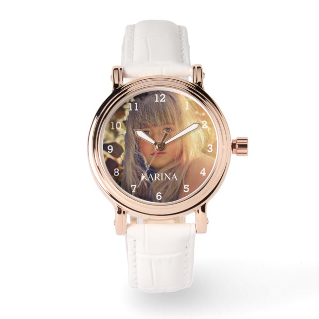 Relógio Monitorização de Nomes de Crianças de Fotografias  (Frente)