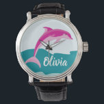 Relógio Monitorização personalizada do tema Golfinho<br><div class="desc">Gráficos licenciados por graphicsfactory.com</div>
