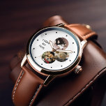 Relógio Monitorização Personalizada Pet Parent de Colagem<br><div class="desc">Os animais deixam pegadas no coração. Mostre suas fotos favoritas com este belo relógio personalizado perfeito para a Melhor Mãe/Pai do Mundo.</div>