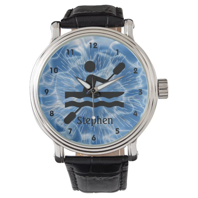 Relógio Monitorização personalizável de Design de Kayaking (Frente)