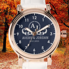 Relógio Monogram couple luxury elegant design