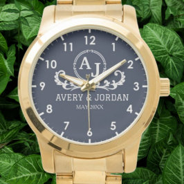 Relógio Monogram couple luxury elegant design