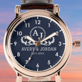 Relógio Monogram couple luxury elegant design