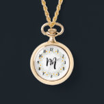 Relógio Monograma Daisy Necklace Watch<br><div class="desc">Monograma Daisy Necklace Watch</div>