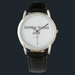 Relógio monograma simples personalizado adicione seu nome<br><div class="desc">design</div>