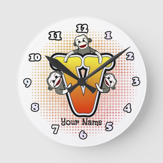 Relógio Monograma V Sock Monkey (Frente)