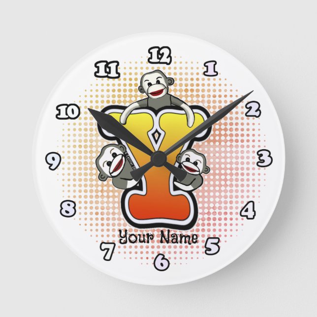 relógio Monograma Y Sock Macaco (Frente)