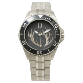Relógio Monogramas Antlers Hunter Outdoor Gift Watch