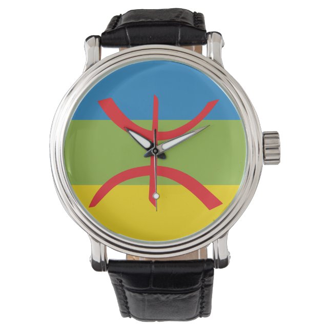 Relógio Montre drapeau Amazigh (Frente)