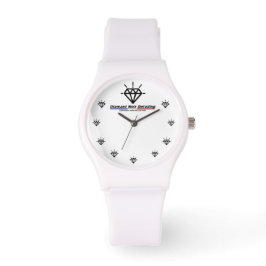 Relógio Montre Silicone Diamant Noir Detailing