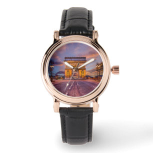 Relógio Monumentos   Arc de Triomphe, Paris, França