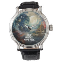 Moonscape Yin Yang Arts Martial Wrist Watch