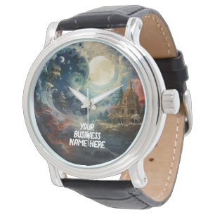 Relógio Moonscape Yin Yang Arts Martial Wrist Watch