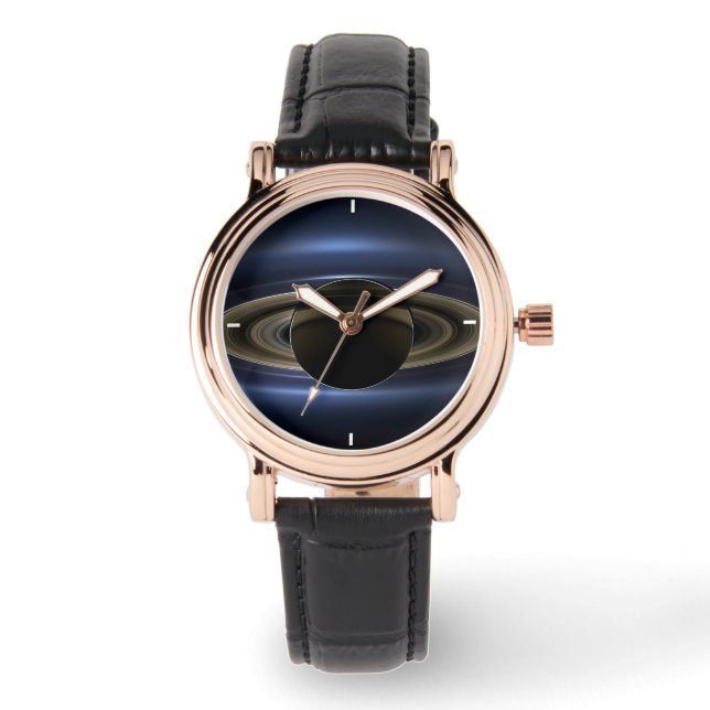 Relógio Mosaico Do Sistema Saturno Volta Ao Sol. (Frente)