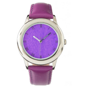 Relógio Mosaico Roxo lavanda, Observatório do Pulso Crianç