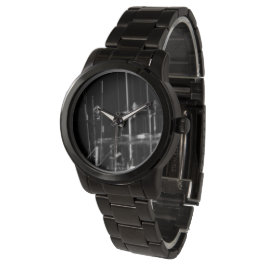 Relógio mostre preto e branco foto abstracto, embarcação