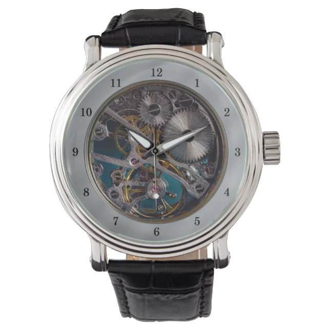 Relógio Muito Divertido Simulou Vigilância Transparente do (Frente)