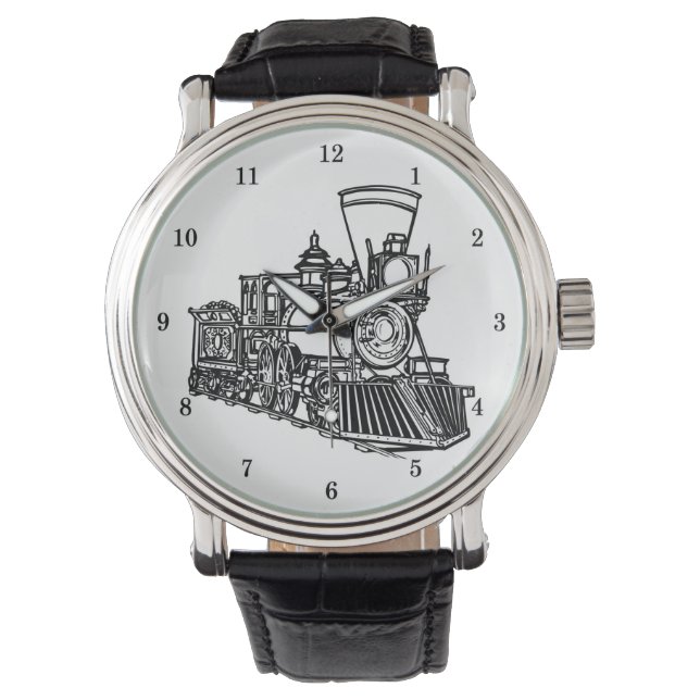 Relógio Muito Legal Vintage Train Wrist Watch (Frente)