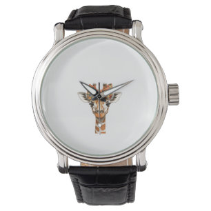 Relógio Mulher Giraffe Boho Wildflower Arco Mãe Mo