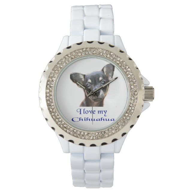 Relógio Mulheres Chihuahua assistem (Frente)