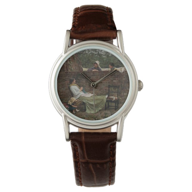 Relógio Mulheres conversando sobre o Muro do Jardim (Gossi (Frente)