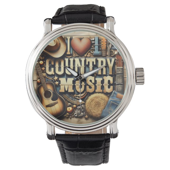 Relógio Música country. (Frente)