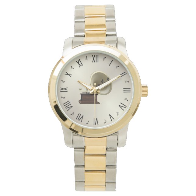 Relógio Música e Gramofone (Frente)