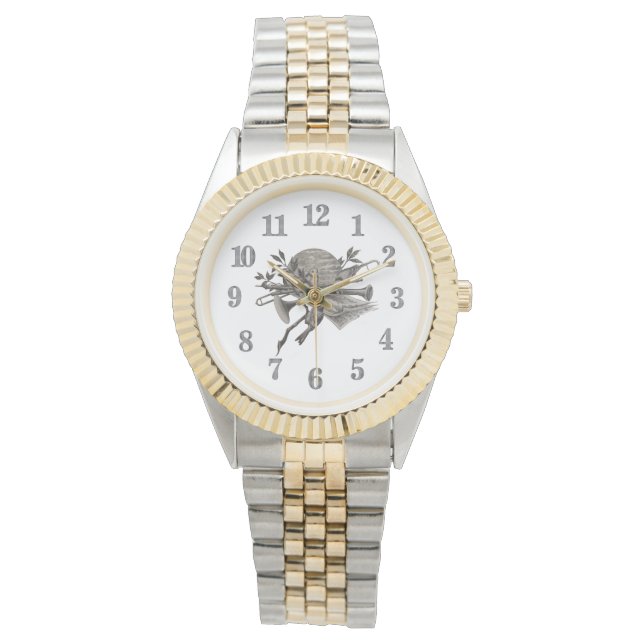 Relógio Musical Instruments Vintage Musical Musical (Frente)