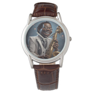 Relógio músicos do jazz