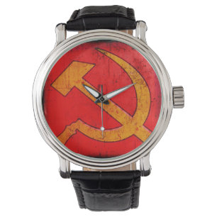 Relógio Na moda soviético Hammer e Sickle Big-Faced Watch