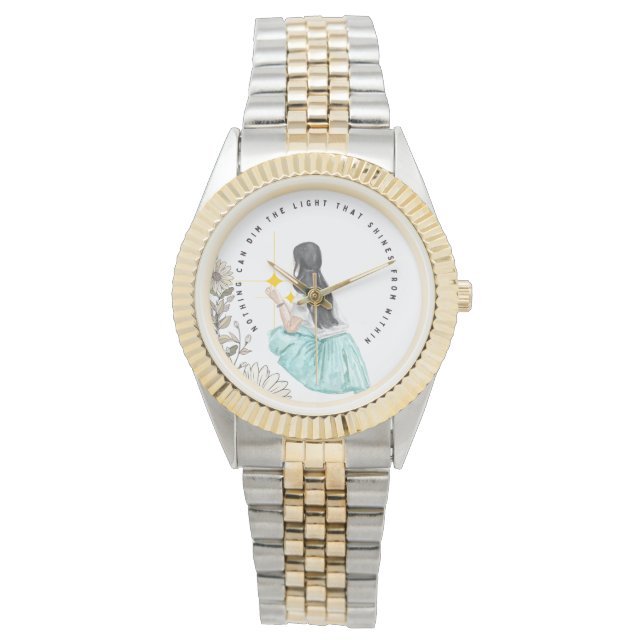 Relógio Nada Pode Esmagar A Luz Que Brilha De Dentro (Frente)