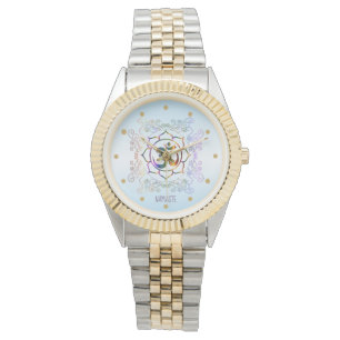Relógio Namaste Aum (Om) Lotus Prismatic Ornamental Watch