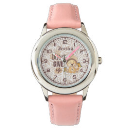 Relógio Não desista | Leão de Cute | Afirmação e motivação