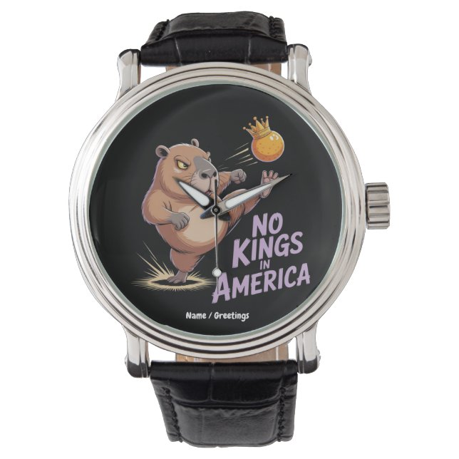 Relógio Não Há Reis Na América Nós, As Pessoas, Engraçados (Frente)