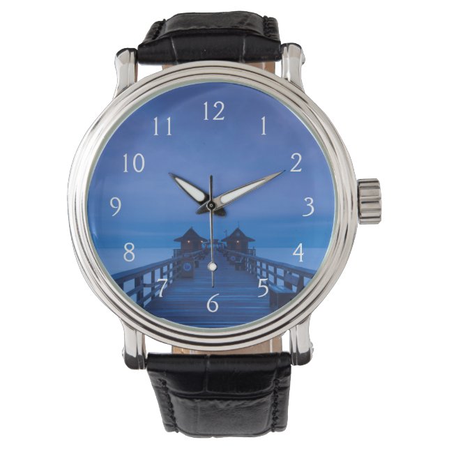 Relógio Nápoles Pier, amanhecer (Frente)