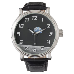 Relógio NASA Apollo 8 Earth Moon Orbit Lunar Foto