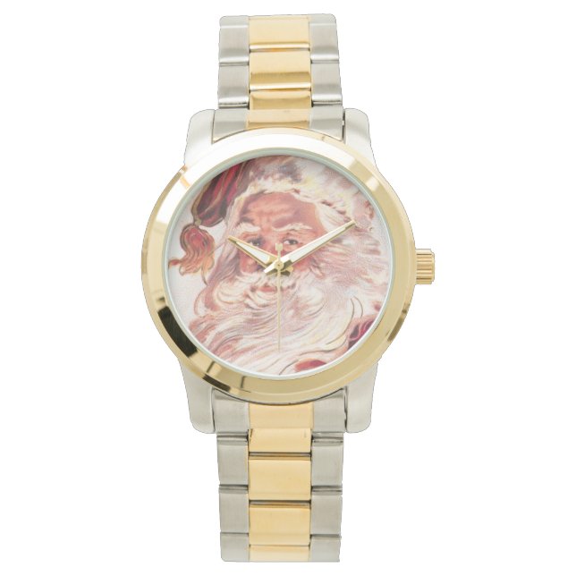 Relógio Natais vintages Santa Claus (Frente)