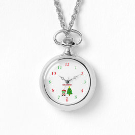Relógio Natal FrankenQueijo Silver Necklace Watch